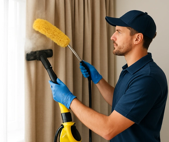 Trusted residential curtain cleaning technician Matty Curtain Cleaning hillsdale-nsw QLD