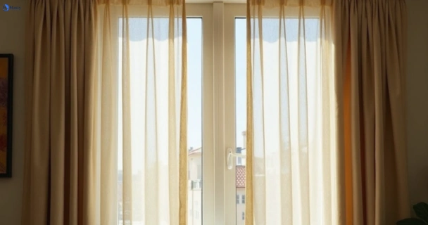 Dusty and dull curtains in hillsdale-nsw before steam cleaning